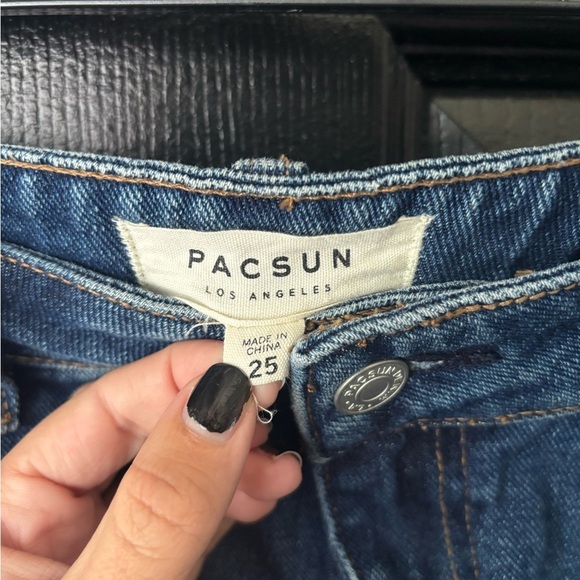 ‼️Price Drop‼️End of Summer Sale‼️ Pacsun Women's Blue Denim Mini Skirt Size 25 - Picture 3 of 4
